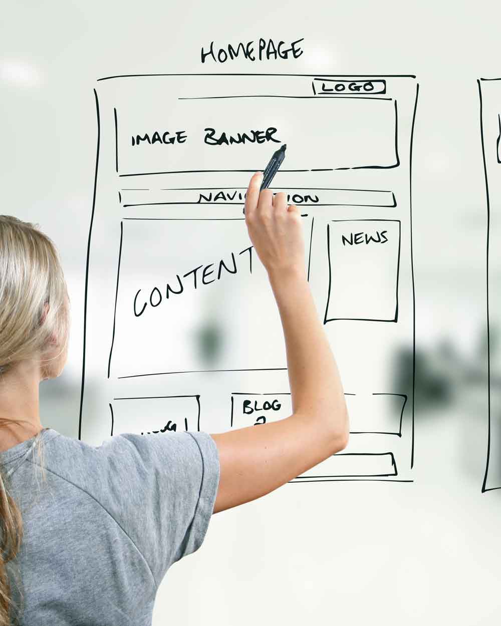 woman-building-mockup Website mockups | Allegiant Digital Marketing